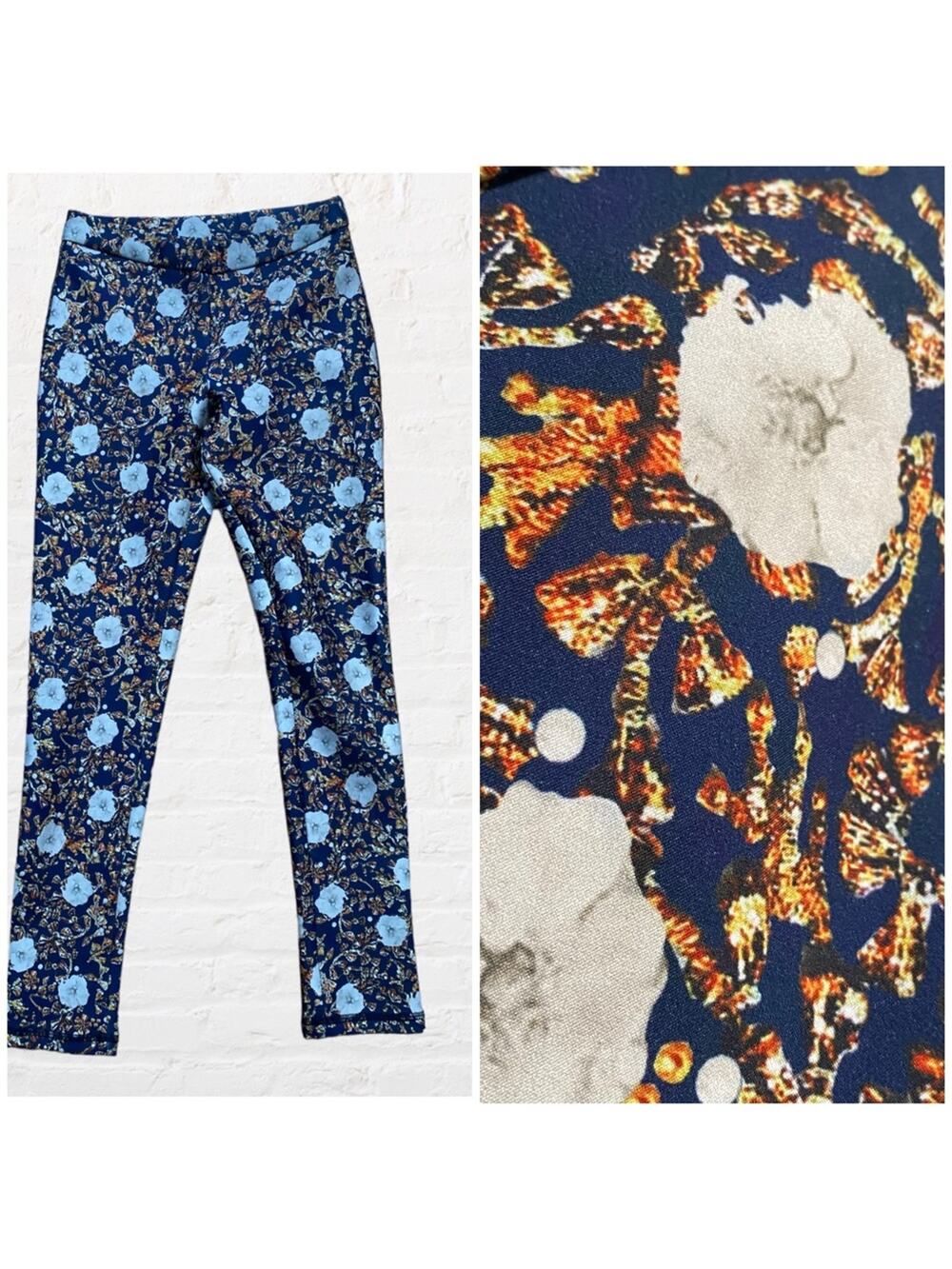 Cynthia Rowley floral print pants / leggings